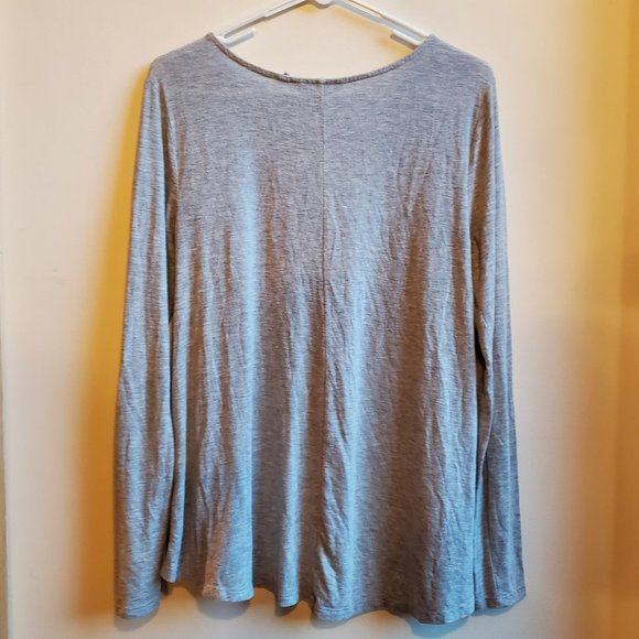 Athleta Gray Scoop Neck Jersey Size Small - Picture 12 of 16